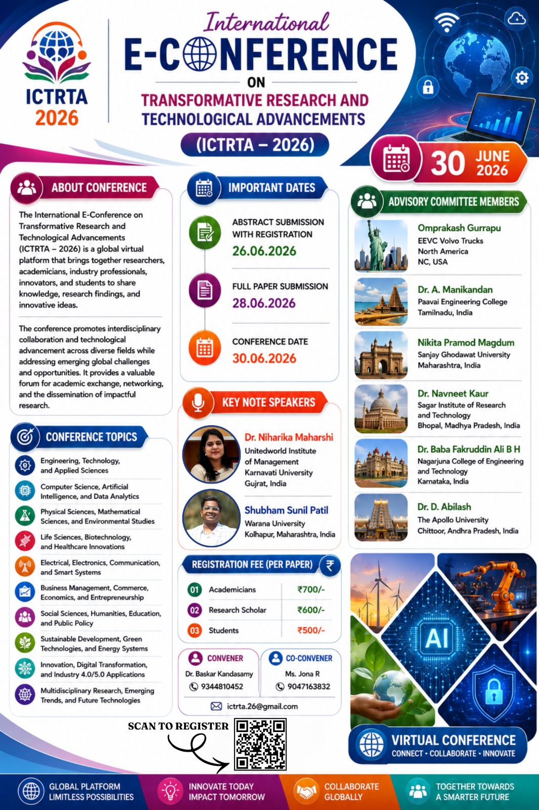 ICTRTA 2026 conference brochure image